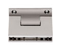 CRL GTC037BN Geneva 037 Series 3-Point Movable Square Style Transom Clamp - Brushed Nickel