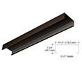 CRL HCDU120 4-1/2" Header Channel - 120" - Black Bronze Anodized
