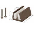 CRL HYD030RB Hydroslide Sliding Door Floor Guide Kit - Oil Rubbed Bronze