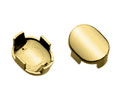 CRL HYD04BR Hydroslide Snap-In Screw Cover Kit - Polished Brass