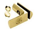 CRL HYD05BR Hydroslide 90 Degree Wall-to-Glass Bracket - Polished Brass