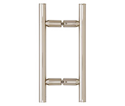 CRL LP8X8PN Ladder Style 8" Back-to-Back Pull Handle - Polished Nickel