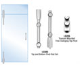 CRL LS24BS Laguna Pivot Door System or Use With Free-Swinging Doors With Top and Glass Transom Mount Pivot - Stainless Steel