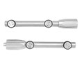 CRL LS5BS Laguna Series Standard Top and Bottom Pivot Rod Set - Brushed Stainless