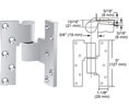 CRL M19RHPC Rixson® Series Right Hand 3/4" Offset Intermediate Pivot - Polished Chrome