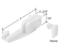 CRL M6090 Sliding Shower Door Bottom Guide for Kinkead and Sterling
