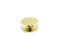 CRL MC112BR Solid Brass Mini Mall Front Clamp - Polished Brass