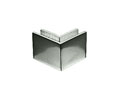CRL MFC22 2-1/2" x 2" 90 Degree Outside Corner Mall Front Clamp - Polished Stainless