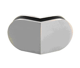 CRL MFC39 35 Degree Mall Front Clamp - Brushed Stainless