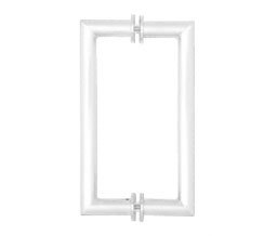 CRL MH18X18PS 18" Mitered Corner Glass Mounted Pull Handle - Polished Stainless