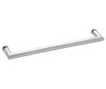 CRL MT24CH "MT" Series 24"  Round Tubing Mitered Corner Single-Sided Towel Bar - Polished Chrome