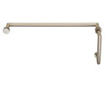 CRL MT8X24BN "MT" Series 8" Pull Handle 24" Towel Bar Combination Set - Brushed Nickel