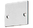 CRL NH3ECPS End Cap With Screws for NH3 Series Wide U-Channel - Polished Stainless