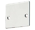 CRL NH3ECSA End Cap With Screws for NH3 Series Wide U-Channel - Satin Anodized