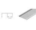 CRL NHF12BS Snap-In Filler Strips for NH2 Series Wide U-Channels - 120" Length - Brushed Stainless