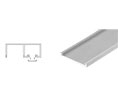 CRL NHF34BS Header Snap-In Filler Strips for NH3 Series Wide U-Channels - 120" Length - Brushed Stainless