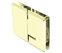 CRL P1N180SB Pinnacle 180 Series 180 Degree Glass-to-Glass Hinge - Satin Brass