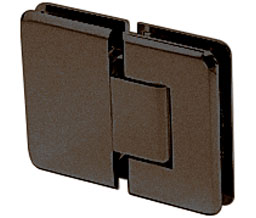 CRL P1N3800RB Pinnacle 380 Series Adjustable 180 Degree Glass-to-Glass Hinge - Oil Rubbed Bronze
