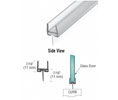 CRL P500BR Polycarbonate Bottom Rail With Wipe for 3/8" Glass