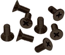 CRL P6120RB Phillips 6 x 12 mm Cover Plate Flat Head Screws - Oil Rubbed Bronze