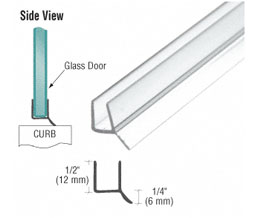 CRL P770WS Dual Durometer PVC Seal and Wipe for 5/16" Glass
