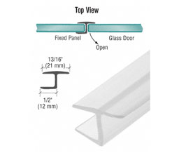 CRL PCC10 "Y" Inline 180 Degree Panel Seal for 3/8" Glass