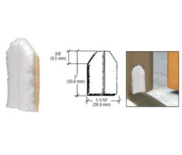 CRL PDP1W Door Jamb Dust Pad - White