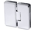 CRL PET180CH Petite 180 Series 180 Degree Glass-to-Glass Hinge - Polished Chrome