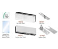 CRL PHE1BS European Series Patch Door Kit - Without Lock - Brushed Stainless