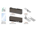 CRL PHE1DU European Series Patch Door Kit - Without Lock - Black Bronze Anodized