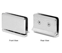 CRL PPH08CH Prima Hinge with Rear Drip Plate - Polished Chrome