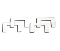 CRL PPHGKCLR Gasket Replacement Kit for Prima Hinges - Clear Plastic