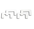 CRL PPHGKCLR Gasket Replacement Kit for Prima Hinges - Clear Plastic