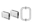 CRL PPHS3CH Prima Shower Pull and Hinge Set - Chrome