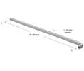 CRL PR0341142 Astral Push Bar for 42" Door - Clear Anodized