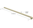 CRL PR0342242 Astral Push Bar for 42" Door - Bronze