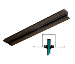 CRL PS1DU240 Pocket Snap-In Channel 240" - Dark Bronze Anodized