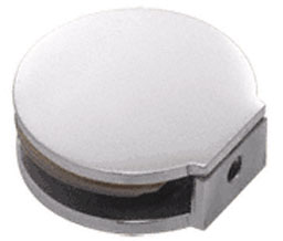 CRL RC79CH Round 79 Series Fixed Panel U-Clamp - Polished Chrome