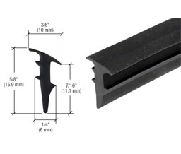 CRL RG12100 1/2" Roll-In Glazing Gasket - 100' Roll