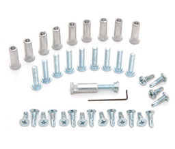 CRL RSP200A Replacement Screw Pack for 200 and 250 Series Continuous Geared Hinges - Satin Anodized