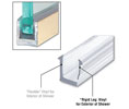 CRL RV8DUC Rigid Vinyl for DUC38 U-Channel for 8mm Glass