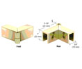 CRL S0GC91BR Adjustable 91 Series Sleeve Over Glass Clamp - Polished Brass