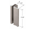 CRL S0H238BN Slip-On Handle For 3/16" or 1/4" Frameless Sliding Door - Brushed Nickel