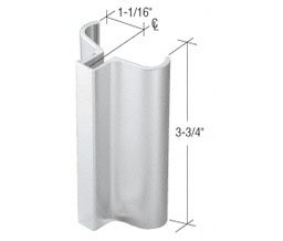 CRL S0H334CH Slip-On Handle for 3/16" or 1/4" Frameless Pivot Door - Polished Chrome