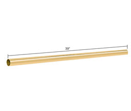 CRL S1BR 39" Support Bar Only - Polished Brass