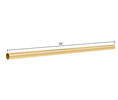 CRL S1BR 39" Support Bar Only - Polished Brass