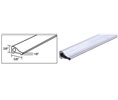 CRL S1L001CH Tapered Frameless Shower Door Threshold - Brite Anodized