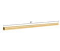 CRL S80BR 80" Support Bar Only - Polished Brass