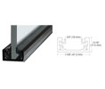 CRL SCBL3812SL 120" Shallow "U" Channel - Black Kynar®