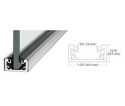 CRL SCBS3812SL 120" Shallow "U" Channel - Brushed Stainless